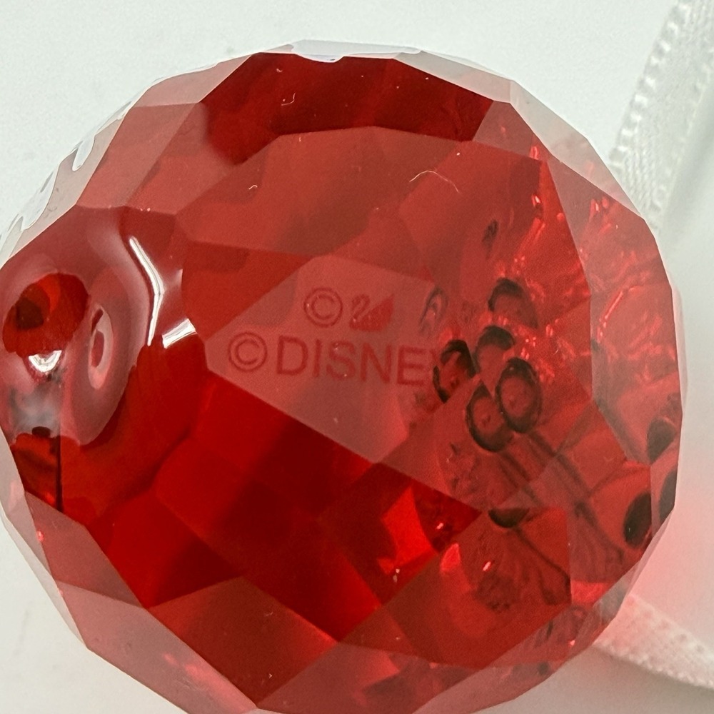 Swarovski Crystal Poisoned Apple Ornament #5428576 Disney Brand - Picture 9 of 10